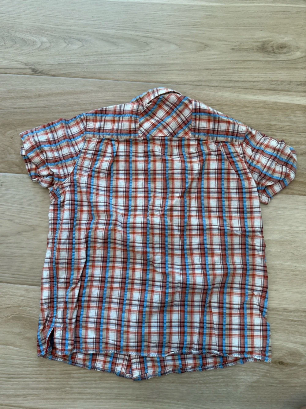 The Children's Place 3T Short Sleeve Plaid Button Down Shirt Boys